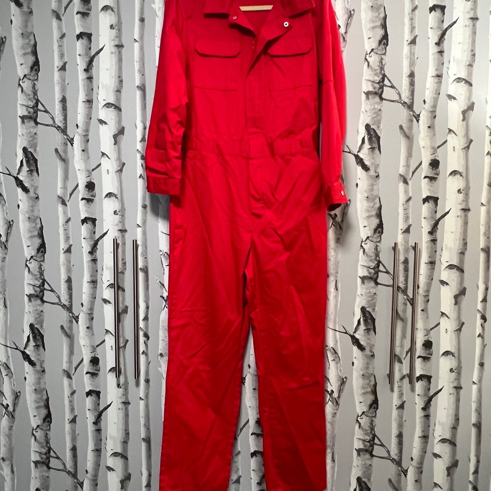 Vibrant Red Women's Jumpsuit